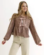 Animal Print Tie Top - Final Sale