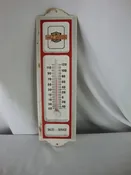 Vintage Harley Davidson Motorcycles Sales Service Metal Wall Thermometer