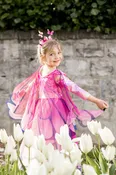 Butterfly Twirl Dress with Wings, Pink, Size 5-6