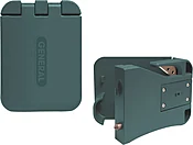 3-in-1 Car Emergency Escape Tool- Seat Belt Cutter, Window Hammer & LED Flashlight, Attaches to Seat Belt, 2 Pack, Green