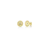 0.04 ctw Diamond Circle Earrings