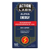 Action Labs Ginseng Powermax 4X, Alpha Energy (50 vegcaps)