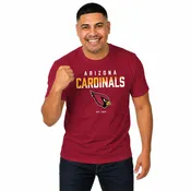 Arizona Cardinals  NFL Color Block T-Shirt Men Women Official Fan Gear - Cardinal