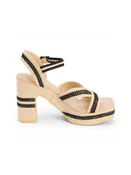 Adelaide Platform Sandal in Natural