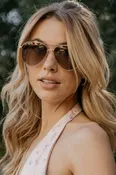 Ramsey Geometric Aviator Sunglasses by WMP Eyewear