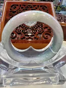 Real Burmese Jade Bangle  (Size: 53mmX10X10) #700887