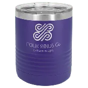 10 oz. Stainless Steel Vacuum Insulated Ringneck Tumbler with Clear Lid