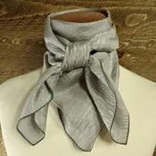Cowboy Images Double Silver Jacquard Wild Rag 36x36
