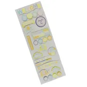 3D Baby Shower And Elephant Stickers, Assorted Sizes, 23-Stickers