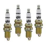 Accel 0414S-4 Spark Plug, Shorty, 14 mm Thread, 0.750 in Reach, Gasket Seat, Resistor, Set of 4