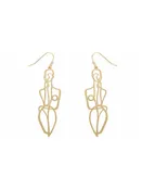 Abstract Figure Statement Earrings