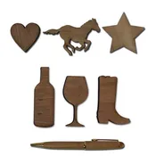 Custom Wooden Shapes or Extra Hearts for Drop Box Guest Book - 100 pcs