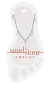 Anklet Sand & Stone S02 Silver Ball & CZ Dangle