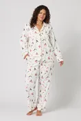 Bar A Vin Long Sleeve Classic Stretch Jersey Pj Set