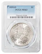 1899-O Morgan Dollar PCGS MS-63 - Rarcoa | Rare Coin Company of America, Inc