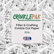 10 LB White Crinkle Paper