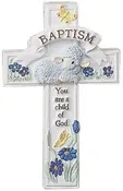Baptism  Resin Cross, Child of God 8.5 inches