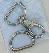 3/4" Swivel Clip & D Ring - Nickel
