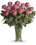 Make Me Blush - Dozen Long Stemmed Pink Roses