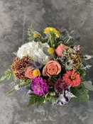 Seasonal Mixed Blooms In Vase