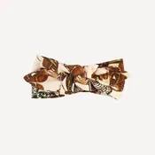 knot top elastic headband | moth wallpaper | organic cotton interlock