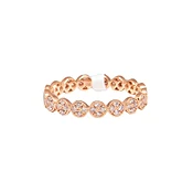 0.58 ct Rose Gold Diamond Band — Hakimi Gem
