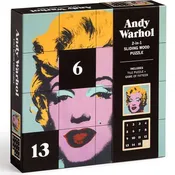 Andy Warhol Marilyn 2-in-1 Sliding Wood Puzzle