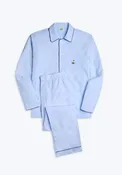 Collector's Edition Henry Pajama Set in Hand-Embroidered Golf Flag