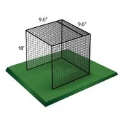 10' x 9'6" x 9'6" HDPE Golf Cage Net