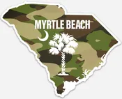 CAMO SOUTH CAROLINA STICKER