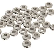 10mm Flat Donut Bead - Made of plated pewter - Sold individually - CBS4510