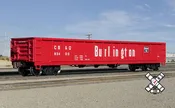 Kit Classics HO Scale CB&Q Havelock Shops 52’ 6” Gondola, Chicago Burlington & Quincy/CB&Q
