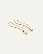 Jenny Bird Puffy Heart Threader Earrings