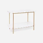 2-Tier Scallop Marble Stand