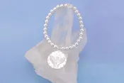 Guardian Angel - Sterling Silver Charm with Sterling Silver Medium Ball Bracelet