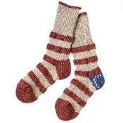 56 Yarns Flag Stripe Socks 'Red'