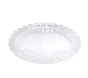 Alabaster White Large Scallop Rim Bowl — Wm. Effler Jewelers