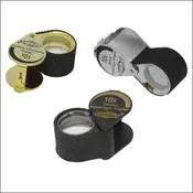 10X Magnification loupe, 18mm lens with rubber grip
