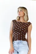 Amaris Polka Dot Top