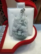 3)  Real Jade Pendant for Year of the Tiger (with 925 sterling silver clasp)