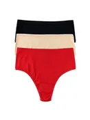 3 Pack PlayStretch™ High Rise Thongs Sale