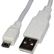 4XEM 10 FT Micro USB Cable - 10 ft USB Data Transfer Cable  - 4XMUSB10WH