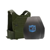 Caliber Armor AR550 Body Armor Package with Phantom Low-Profile Plate Carrier – NIJ Level III+