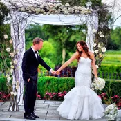 Ceremony Chuppa Rental with Abundant Willow Branches