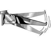 12″ Chrome Adjustable Shelf Bracket