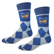 Bourbon Whiskey on the Rocks Argyle Socks