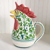 Green Arabesco Chicken Pitcher