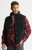 Black Namath Puffer Vest