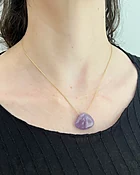 Amethyst Clam Pendant — Ted Muehling