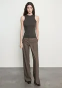 Cashmere Rib Tank | Umber